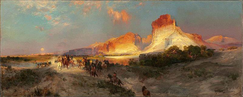 Thomas Moran Green River Cliffs Spain oil painting art